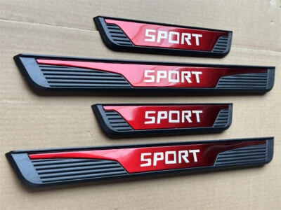 For Hyundai Accessories Car Door Scuff Sill Cover Panel Step Protector Trims X4 - Image 1 of 4