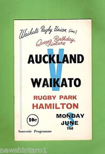#SS. RUGBY UNION PROGRAM-   JUNE 1968, AUCKLAND VS WAIKATO - Picture 1 of 1