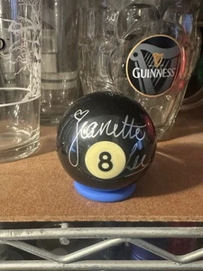 Firmado Jeanette Lee La Viuda Negra Billar Piscina Ocho 8-BALLAS JSA Autografiado - Imagen 1 de 4