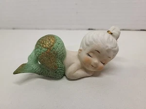 Vintage 50s Bradley Ken.ar Baby Mermaid Ceramic Bisque - Picture 1 of 5