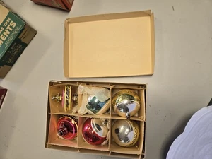 Vintage 6 Christmas Ornaments Antique Christmas Ornaments - Picture 1 of 7