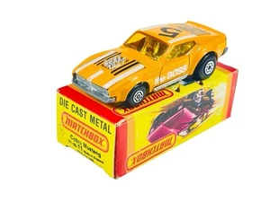 Matchbox Lesney Superfast MB11 Orange Boss Cobra Mustang w/Yellow Picture Box - Picture 1 of 13