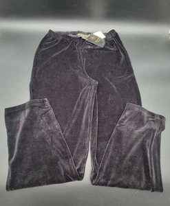 Vtg NEW "Velour Pants" Sweat Pants Christopher Radko by BellePointe / Size S - Picture 1 of 6
