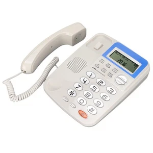 W168 Telefon przewodowy Identyfikator dzwoniącego Telefon stacjonarny z ekranem LCD do biura domowego Rok budżetowy - Zdjęcie 1 z 24