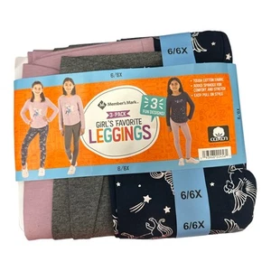 Member's Mark Girl's 3 Pack Favorite Comfort & Stretch Leggings - Picture 1 of 9