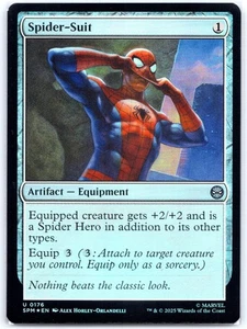 Spider-Suit Marvel's Spider-Man 176 NM MTG Magic ShipNow Foil - Picture 1 of 2