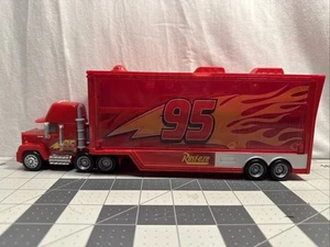 Disney Pixar Cars Mack Hauler Truck Storage Case For Mini Racers 2017 Mattel - Picture 1 of 8