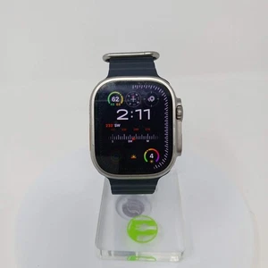 Unlocked Apple Watch Ultra 2 49MM Gold Titanium Blue Ocean Band MRET3LL/A - Picture 1 of 6