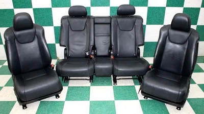 15' RX350 Perforated Leather Black Heat Cool Mem Buckets Backseat Seats Set OEM Foto 1 de 4