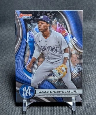 Jazz Chisholm Jr. 2024 Bowman's Best Chrome Baseball Card #36 New York Yankees - Image 1 of 2