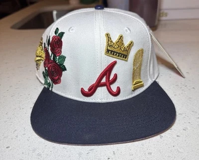 Chapéu Snapback Atlanta Braves Pro Standard Roses World Series 1995 Crown MLB - Imagem 1 de 4