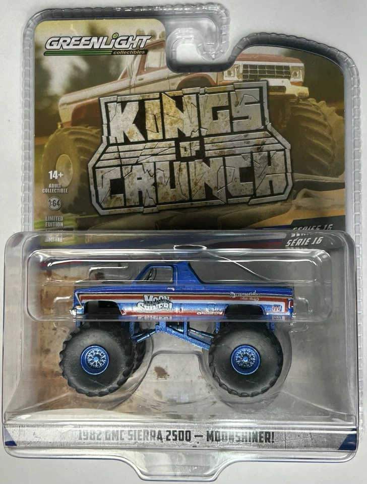 GMC Sierra 2500-Moonshine Greenlight Chase Kings Of Krunch Series 16 1982 2025 Foto 1 de 4