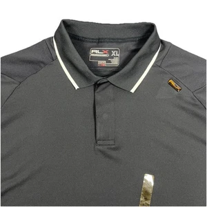 RLX Ralp Lauren Herren Kurzarm Performance Freizeit Golf Polo Schwarz XL Neu mit Etikett - Bild 1 von 13