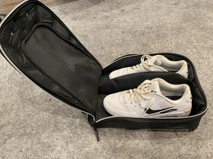 OGIO Shoester Shoe Carrier Travel Bag Golf Black Silver Excellent - Picture 1 of 6