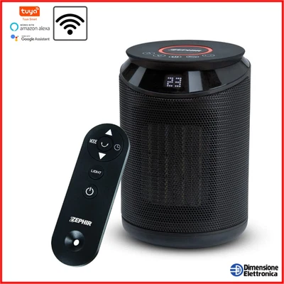 Termoventilatore Basso Consumo Caldobagno Stufa ZEPHIR Google Home Alexa Stufa - Immagine 1 di 4