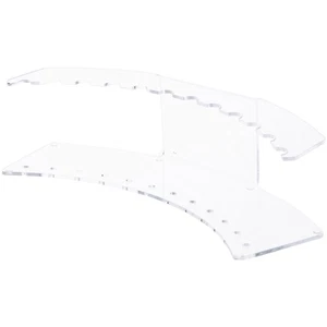 Plymor Clear Acrylic Curved 12 Pen Display Holder, 3" H x 11.5" W x 4.625" D - Picture 1 of 1