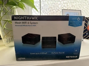 NETGEAR Nighthawk MK6W Whole Home Mesh WiFi 6 AX1500 Router SEALED - Picture 1 of 3