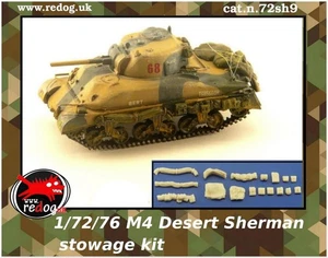 Redog 1:72 British Desert M4 Sherman Tank  Scale Model Stowage set - Picture 1 of 5