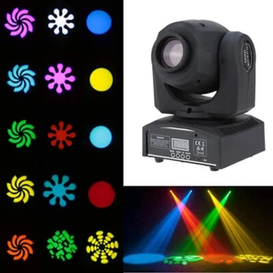 Lixada Moving Head 25W DMX-512 LED 8 Colori Luci Palco Controllo Vocale - Imagen 1 de 11
