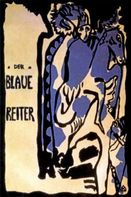 COVER OF THE BLUE RIDER ALMANAC 1912 PAINTING BY WASSILY KANDINSKY REPRO - Image 1 of 3
