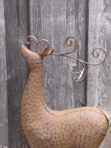 Edelrost Rentier modern 76 cm Jäger Weihnachtsdeko Rost Wildtiere Gartendeko - Bild 1 von 5