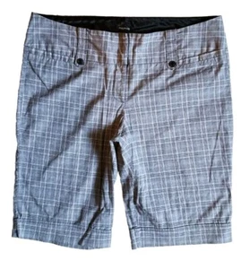 Maurices Women's Size 15/16 Regular Black Gray White Tweed Dress Shorts EUC  - Picture 1 of 12