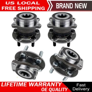 2 Front & 2 Rear Wheel Hub Bearing for Subaru Forester Impreza Legacy Outback - Foto 1 di 7