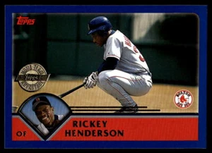 2003 Topps #72 Rickey Henderson Home Team Advantage - Picture 1 of 2