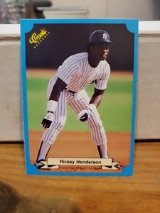 1988 Classic Blue #234 Rickey Henderson New York Yankees Mint Pre Owned 