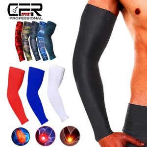 Soporte de compresión para codo muslo brazo manga soporte anti sol UV para hombres mujeres envoltura - Imagen 1 de 15