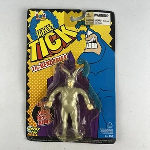 The Tick ARTHUR Sidekick 1996 Gordy Toy The Bendables 5" Bendy Fig grabado raro - Imagen 1 de 7