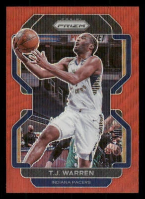 2021-22 Panini Prizm Prizms Ruby Wave #90 T.J. Warren - Image 1 of 2