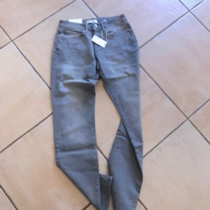 Jeans neu mit Etikett rauchfarben 29-34 von WARF und WEFT gerades Bein Preppy BoHo - Bild 1 von 4
