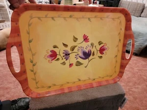 Rare Vintage Large Pfaltzgraff Napoli Melamine Serving Tray With Handles - Picture 1 of 7