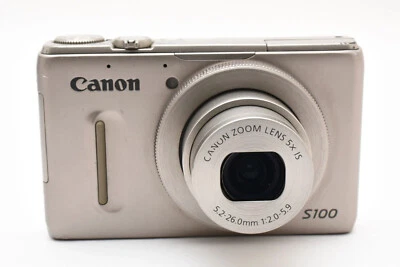 Canon PowerShot S100 12.1MP Digital Compact Camera Silver From Japan - Image 1 of 4