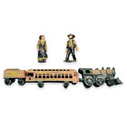Cast Iron Toy Locomotive Train Cars Pennsylvania Limited Woodbine Figures