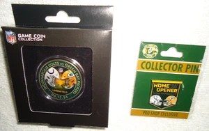 GREEN BAY PACKERS / INDIANAPOLIS COLTS DATED 9/15/24 GAMEDAY PIN/COIN SET NEW - Picture 1 of 4