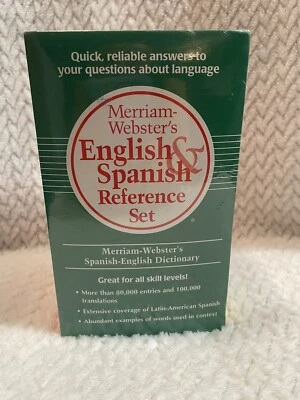 Merriam-Webster's English-Spanish Reference Set Of 3 Books. Brand New! - Image 1 of 3