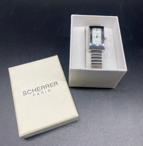 Scherrer Paris Ladies Silver Quartz Watch in Original Box (PG121W*) - Picture 1 of 14