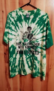 Handmade XL Tie Dye With Graphic Gildan T-Shirt New Prewashed - Picture 1 of 6