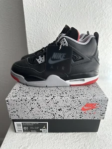 Nike Air Jordan 4 Retro Bred Reimagined (GS) FQ8213-006 Größe 6,5Y NEU DS - Bild 1 von 5