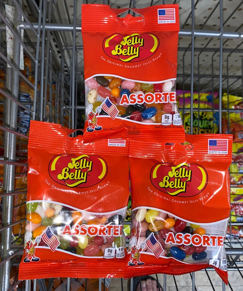 (3) BOLSAS DE GOMINOLAS SURTIDAS TAMAÑO BOLSILLO JELLY BELLY 2,6 OZ Foto 1 de 1