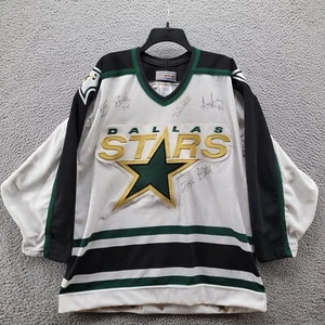 Vintage Dallas Stars Trikot CCM Center Ice White Green Größe 48 Made in Canada - Bild 1 von 23