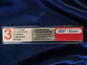400 Day / Anniversary Clock .0026 Suspension Spring / Wire - Horolovar - Picture 1 of 3