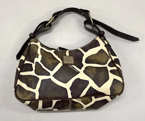 Dooney & Bourke Giraffe / Cow Print Shoulder Bag / Hobo Purse New - Picture 1 of 8