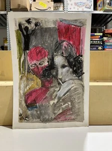 BRUNO PAOLI TEMPERA SU CARTA. 1975 - Foto 1 di 3