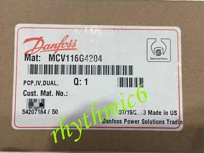 Brand New MCV116G4204 DANFOSS control valve Fast FedEx or DHL - Image 1 of 4