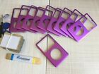 10X PURPLE Front Faceplate Housing Case for iPod Classic 6th 80gb 120gb 160gb