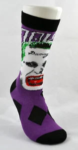 Calcetines gráficos The Joker DC Comics Batman equipo para hombre BioWorld púrpura nuevos con etiquetas - Imagen 1 de 1