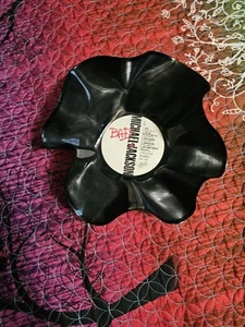MICHAEL JACKSON HANDMADE BOWLS “BAD” EPIC BLACK VINYL RECORD ALBUM - Picture 1 of 7